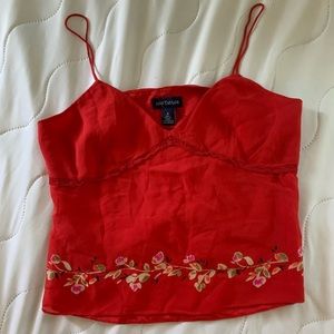 Ann Taylor Spaghetti Strap Crop Top